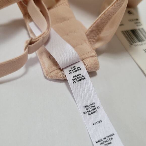 Steve Madden Mesh Balconette Bra SM11851 Rose Dust NWT Size 32D - Picture 7 of 7